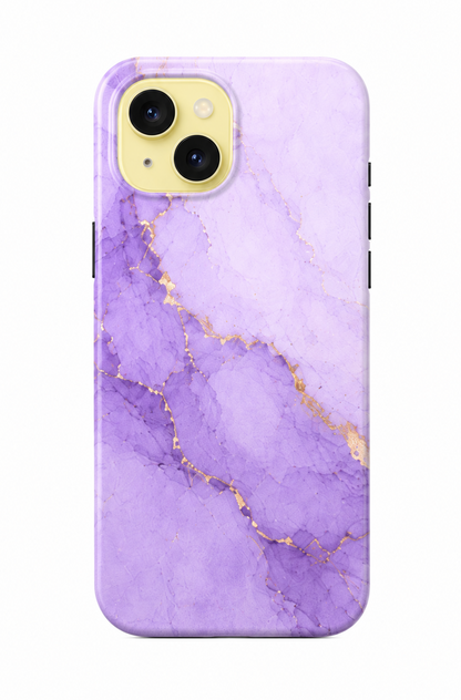 For iPhone 13 Magsafe Marble Pattern Dual Layer Protective Case – Purple