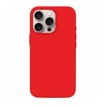 For iPhone 13 Pro Silicone Case -Red, Slim Fit Cover