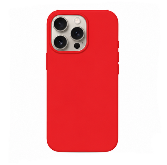 For iPhone 14 Pro Max Silicone Case -Red, Slim Fit Cover