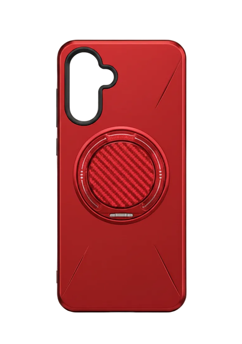 For Samsung Galaxy A16 Magsafe Red Case Spin Grip RED Phone Cover