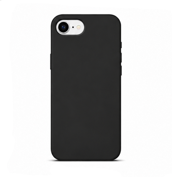 For iPhone 16e Silicone Case – Premium Shockproof Matte Finish,Black