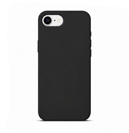For iPhone 16e Silicone Case – Premium Shockproof Matte Finish,Black