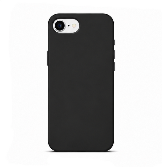 For iPhone 16e Silicone Case – Premium Shockproof Matte Finish,Black