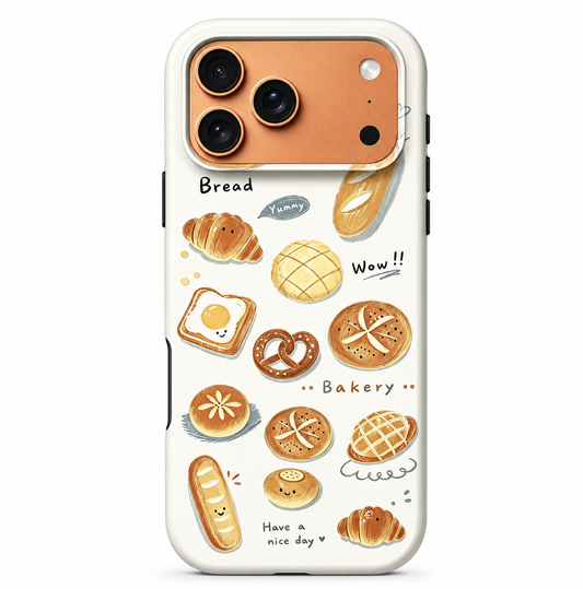 For iPhone 17 Pro Magsafe Case - Bakery Pattern Dual Layer Protection
