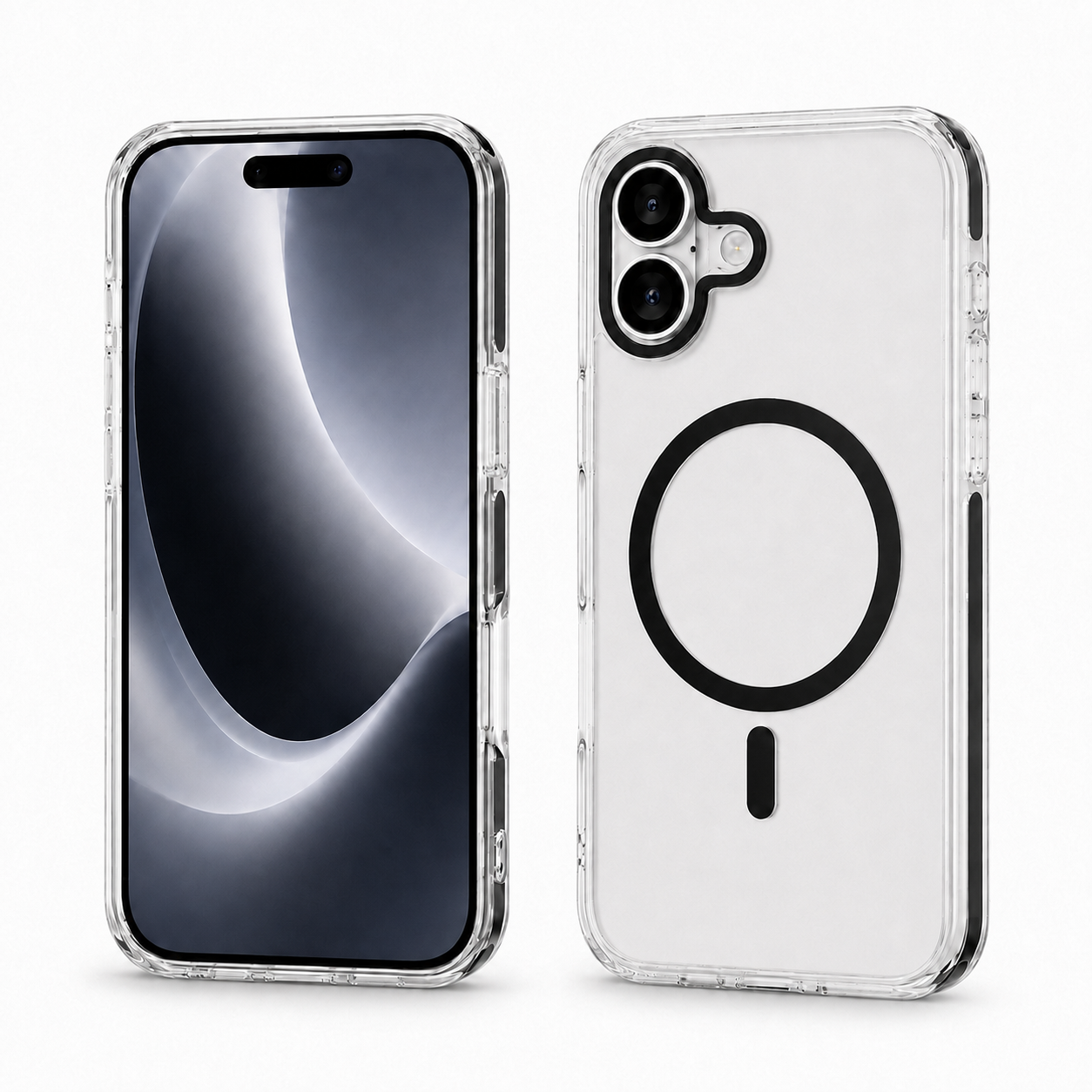 For iPhone 16+Plus Clear Magsafe Case – MagSafe Compatible Shockproof Protective Cover