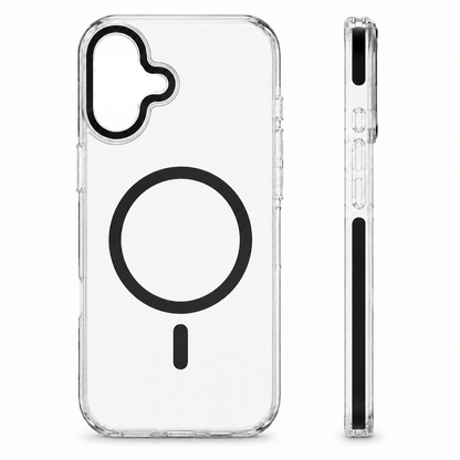 For iPhone 16+Plus Clear Magsafe Case – MagSafe Compatible Shockproof Protective Cover
