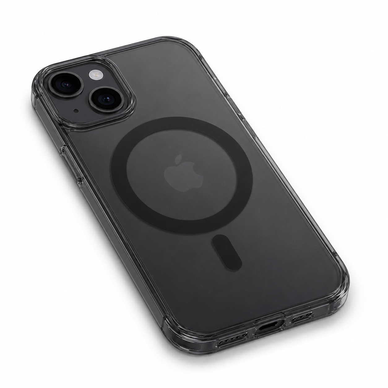 For iPhone 14 Magsafe Case – Black Clear Shockproof Cover