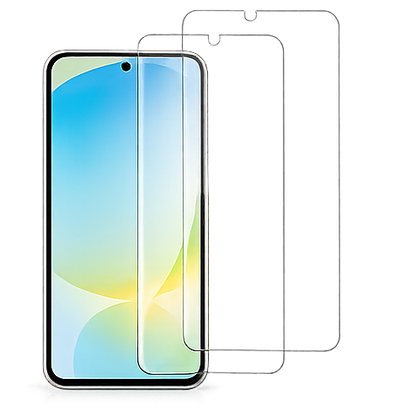 For Samsung Galaxy A16 Tempered Glass Screen Protector [2 Pack] – 9H Hardness, HD Clear, Bubble Free, Scratch Resistant, Case Friendly