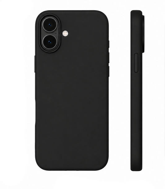 For iPhone 17 Silicone Case – Premium Shockproof Matte Finish,Black