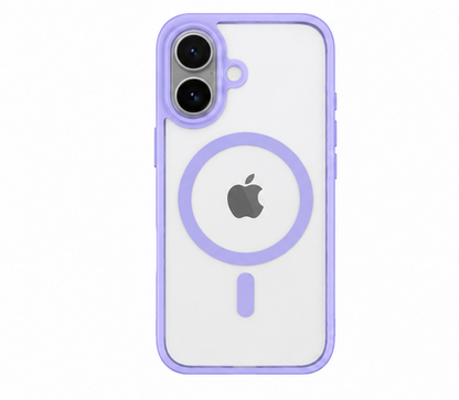 For iPhone 16 MagSafe Compatible Case Shockproof Anti Drop-Light Purple