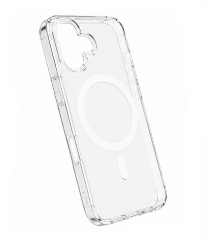 For iPhone 16 Plus MagSafe Case Clear – Shockproof Slim Transparent Cover