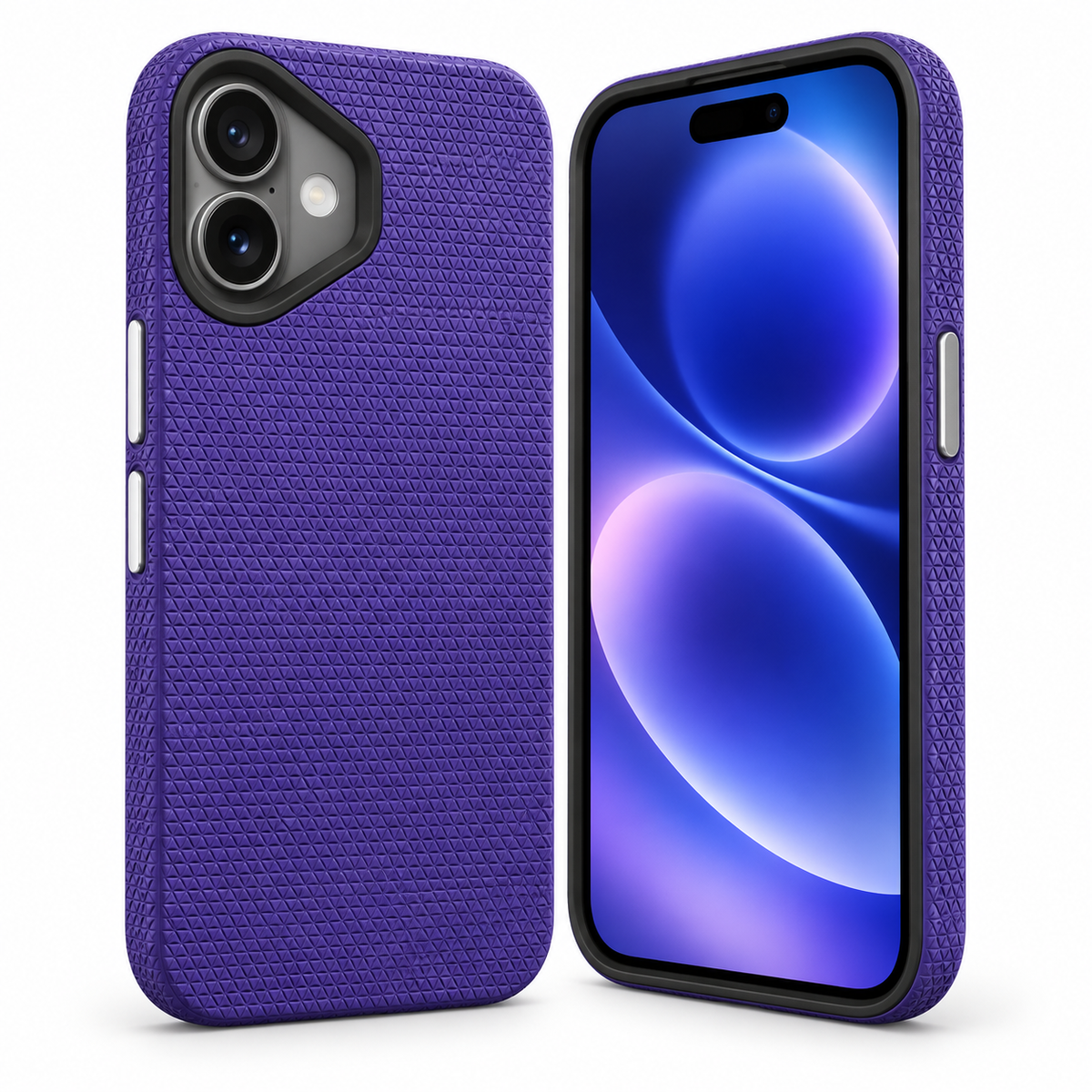 For iPhone 17 Rugged Shockproof Case – Dual Layer Slim Protective Cover Purple