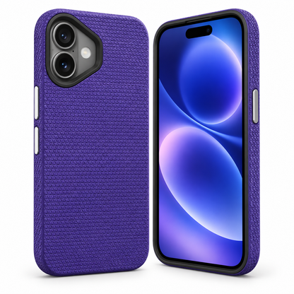 For iPhone 17 Rugged Shockproof Case – Dual Layer Slim Protective Cover Purple