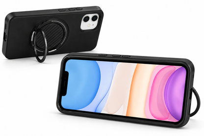 For iPhone 11 Magsafe Case Spin Grip Black Phone Cover