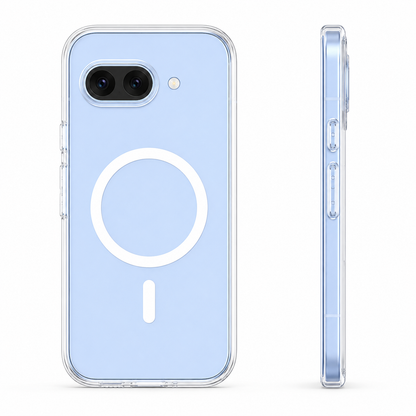 For Google Pixel 10a Clear Magsafe Case – MagSafe Compatible Shockproof Protective Cover