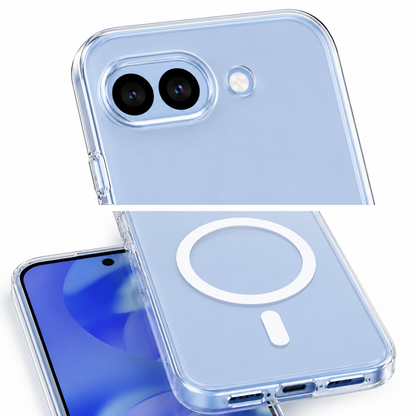 For Google Pixel 10a Clear Magsafe Case – MagSafe Compatible Shockproof Protective Cover