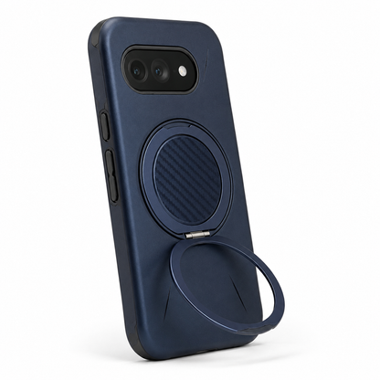 For Google Pixel 10a Dark Blue Magsafe Spin Grip Phone Case