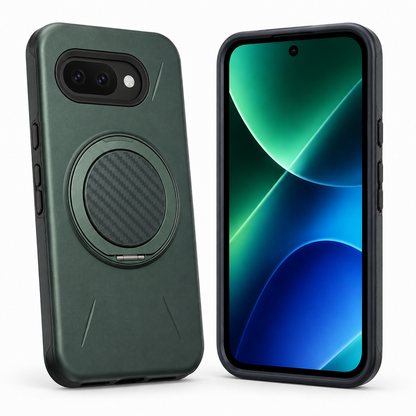 For Google Pixel 10a Dark Green Magsafe Spin Grip Phone Case