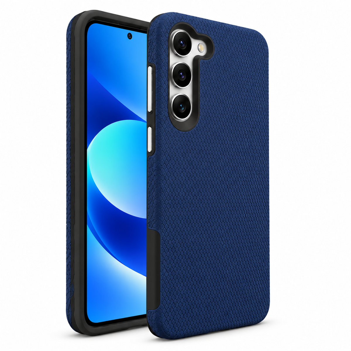 For Samsung Galaxy S25 FE Case – Navy Blue Dual-Layer Shockproof Protective Cover
