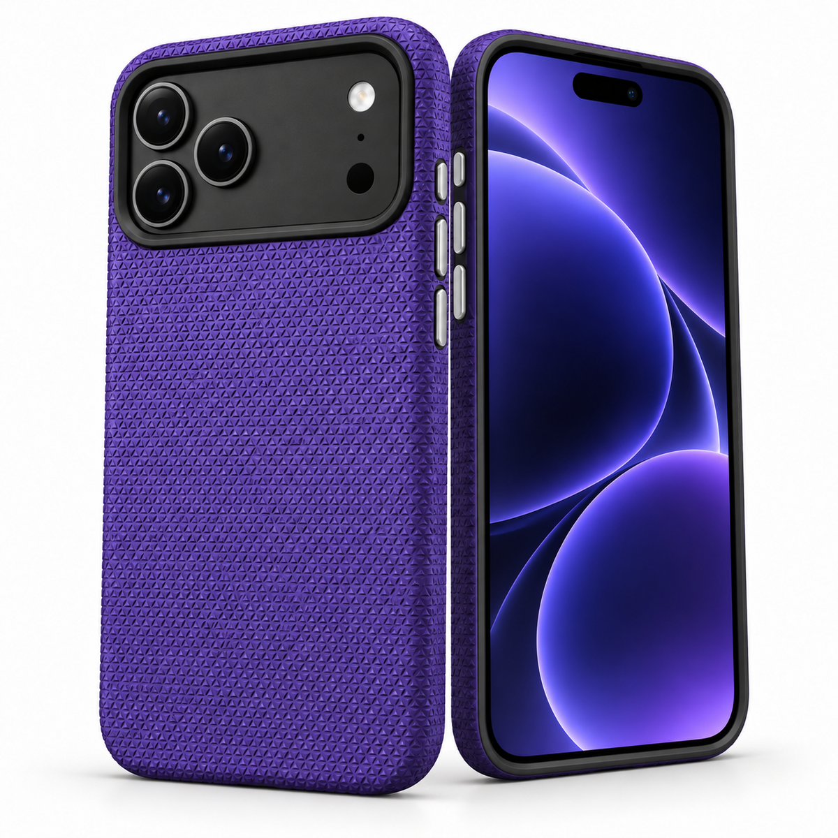 For iPhone 17 Pro Rugged Shockproof Case – Dual Layer Slim Protective Back Cover Purple