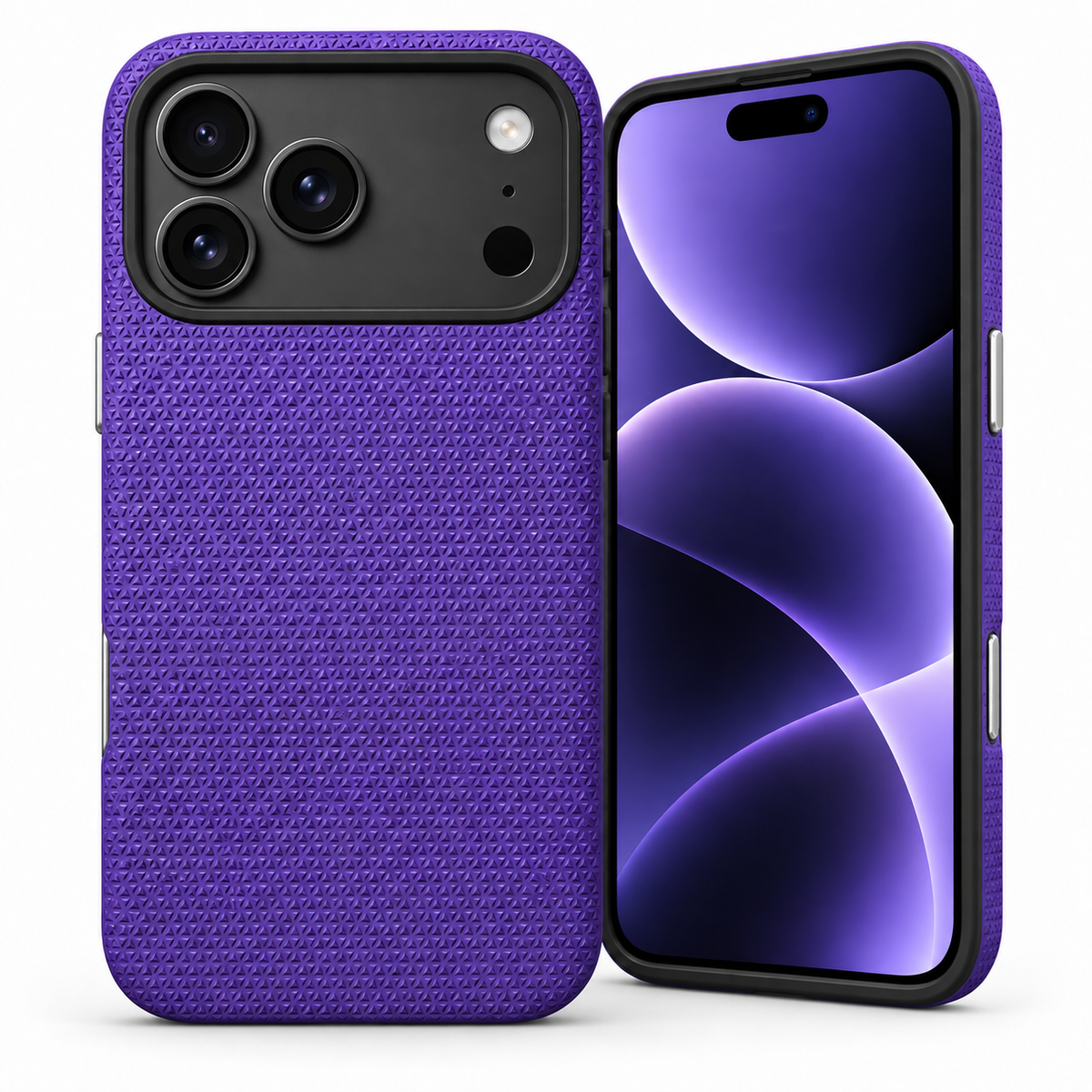 For iPhone 17 Pro Rugged Shockproof Case – Dual Layer Slim Protective Back Cover Purple