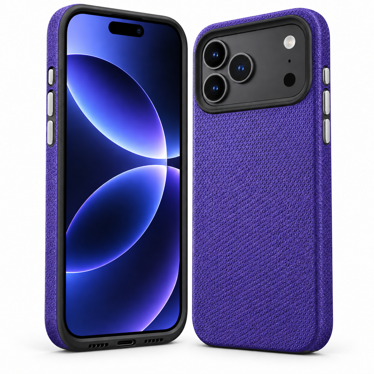 For iPhone 17 Pro Rugged Shockproof Case – Dual Layer Slim Protective Back Cover Purple