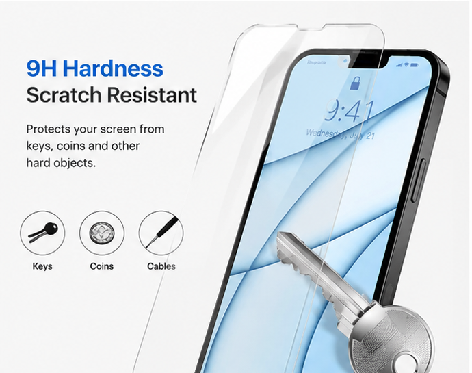2X Tough Tempered Glass Screen Protector for iphone 13
