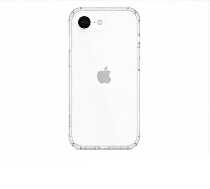 For iPhone 16E Crystal Clear Shockproof Case + 1 X Tempered Glass Screen Protector