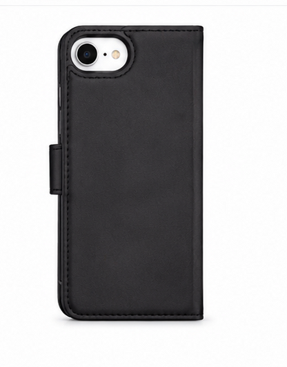 Premium 2-in-1 Black Detachable Wallet Case for iPhone 16e