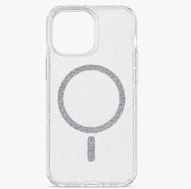 For iPhone 13 Pro Max Glitter Clear MagSafe Case+ 2 x Screen Protectors