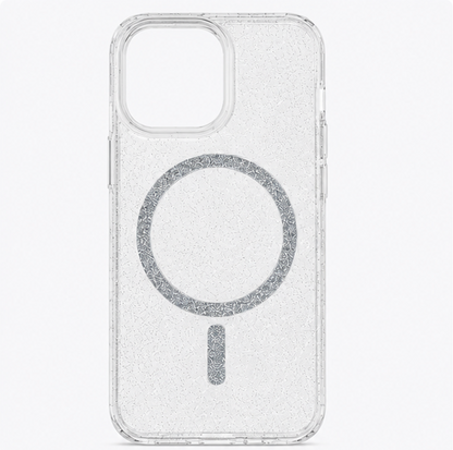 For iPhone 13 Pro Max Glitter Clear MagSafe Case+ 2 x Screen Protectors