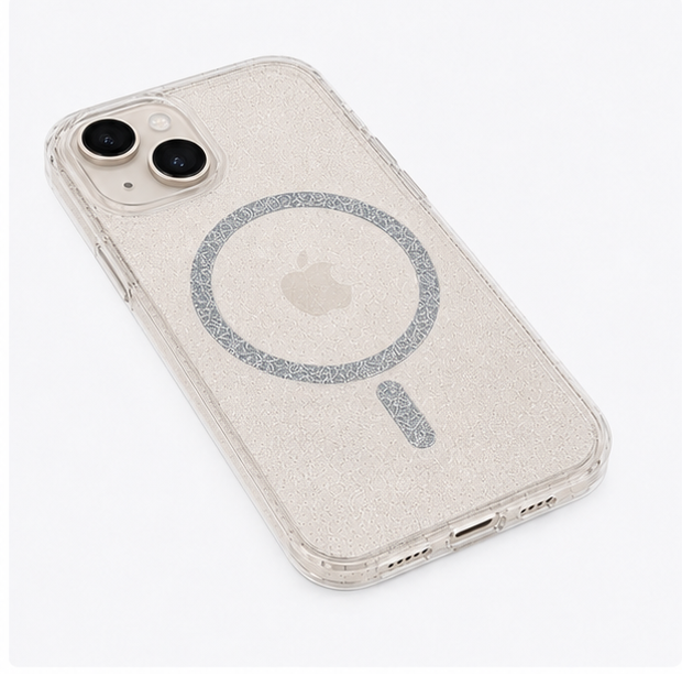 For iPhone 15 Glitter Clear MagSafe Case – Shockproof Slim Protective Cover