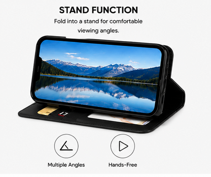 For iPhone 17e Flip Wallet Case – Premium Folio Cover