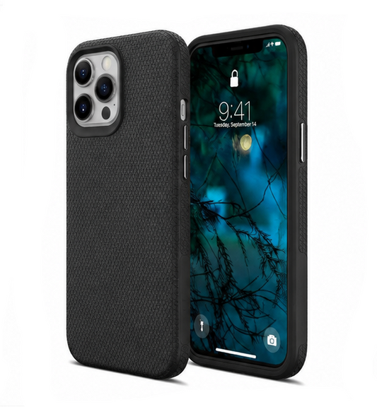 For iPhone 15 Pro Max Case Rugged Black Case|Shockproof