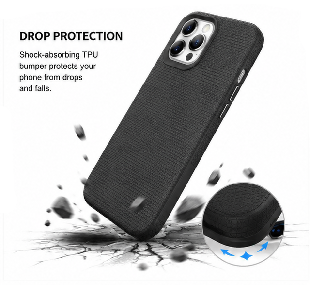 For iPhone 15 Pro Max Case Rugged Black Case|Shockproof