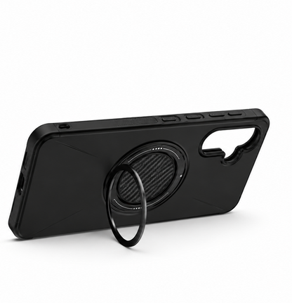 For Samsung Galaxy A16 Magsafe Case Spin Grip Black Phone Cover
