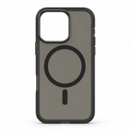 For iPhone 16 Pro Max Magsafe Case – Black Clear Shockproof Cover