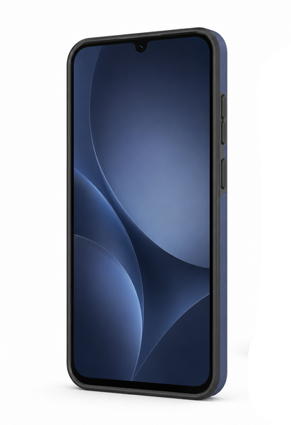 For Samsung Galaxy A17 Case with Ring Holder Kickstand Phone Case,Navy Blue