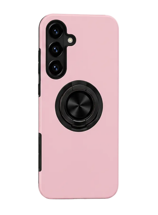 For Samsung Galaxy A37 Case with Ring Holder Kickstand Phone Case,Pink