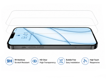 2X Tough Tempered Glass Screen Protector for iphone 13 Pro