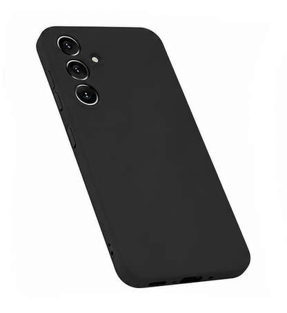 For Samsung Galaxy A16  Silicone Black case with 2 Screen Protector