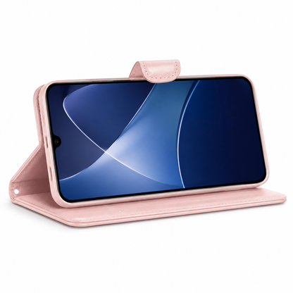 For OPPO Reno15 Pro Wallet Case with lanyard Rosegold Flip Case