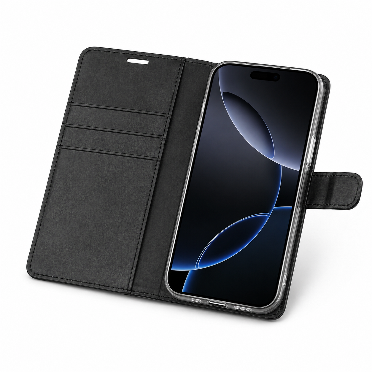 Flip Wallet Case for iPhone 17e -Black