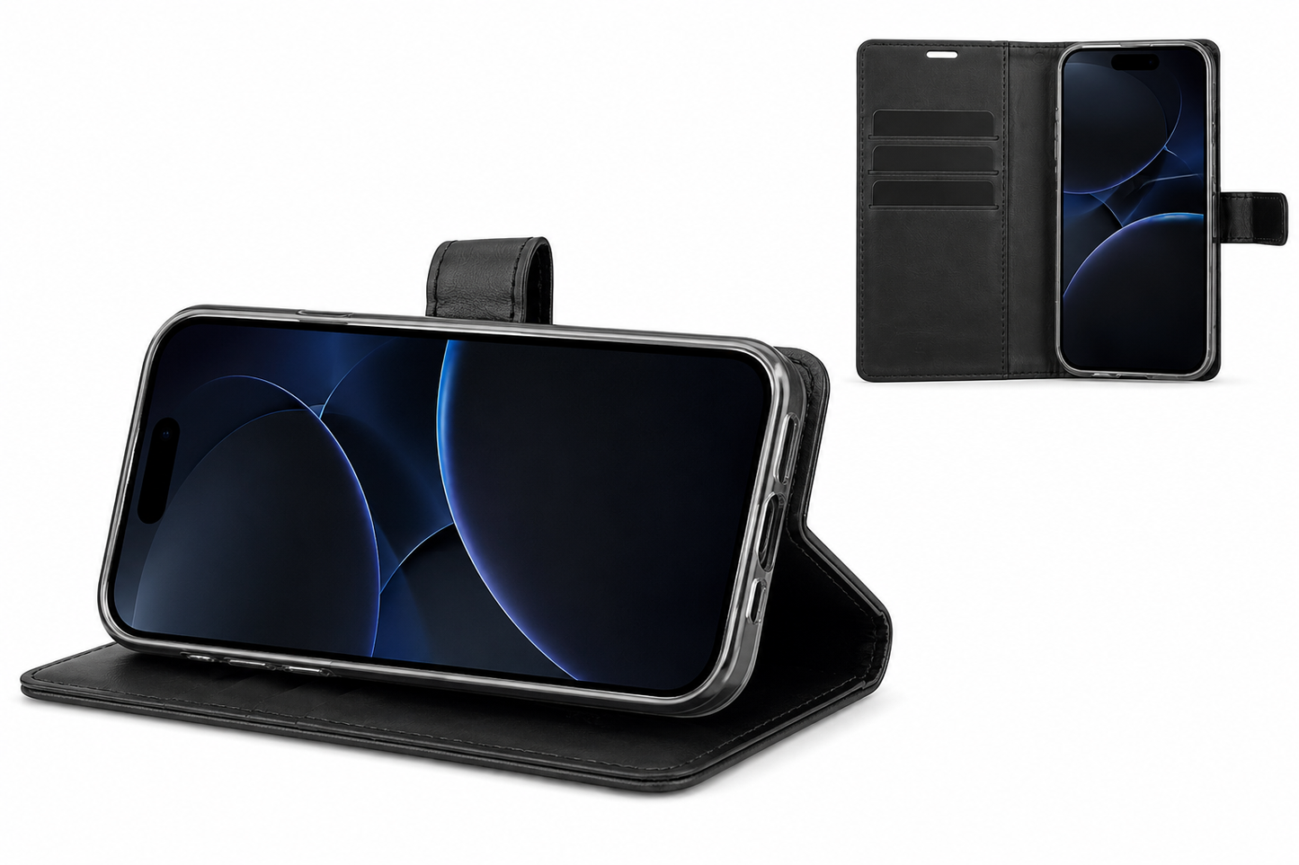 Flip Wallet Case for iPhone 17e -Black