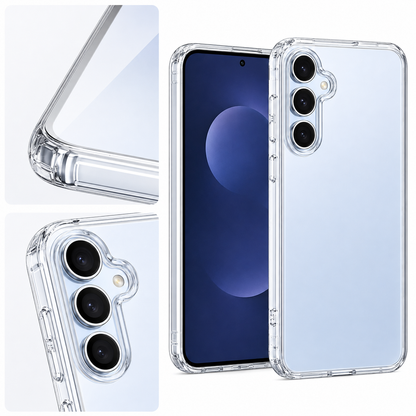 For Samsung Galaxy S25 FE Case Clear Shockproof Heavy Duty  Case