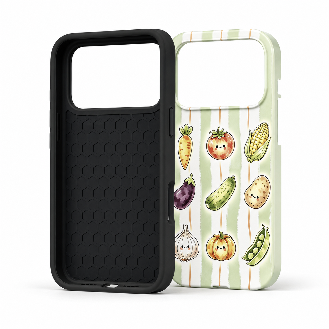 For iPhone 17 Pro Magsafe Case- Vegetables Pattern Dual Layer Protection