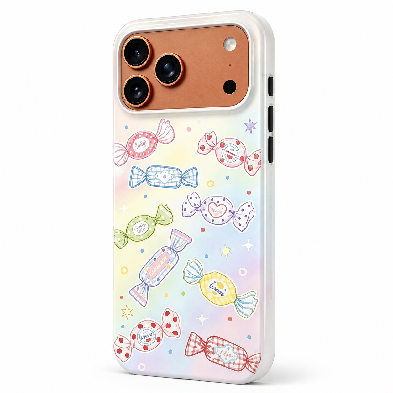 For iPhone 17 Pro Magsafe Case- Candy Pattern Dual Layer Protection
