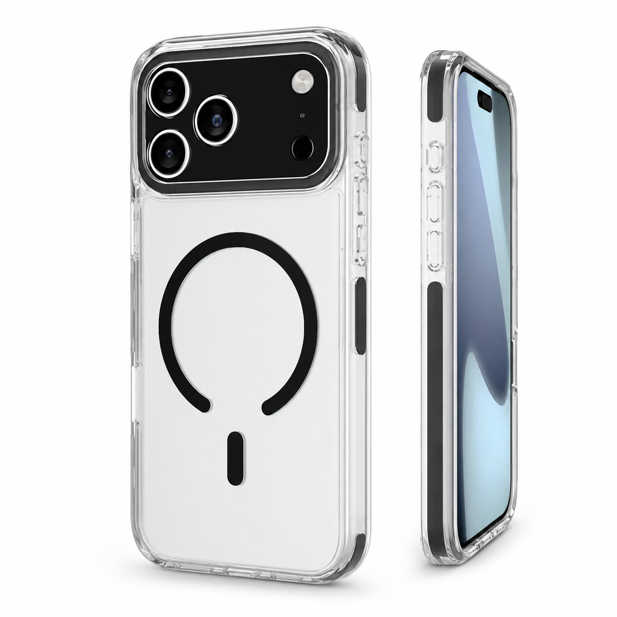 For iPhone 17 Pro Clear Magsafe Case – MagSafe Compatible Shockproof Protective Cover