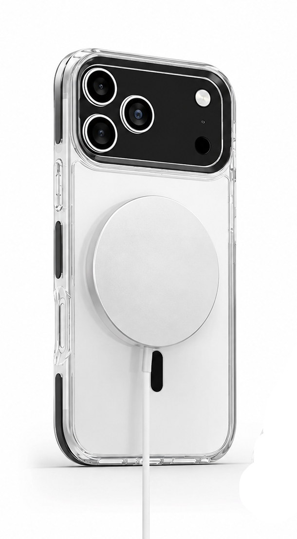 For iPhone 17 Pro Clear Magsafe Case – MagSafe Compatible Shockproof Protective Cover