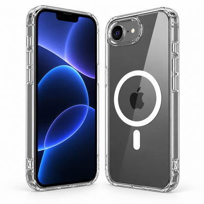 Clear Case for iPhone 16E Shockproof Magnet Cover